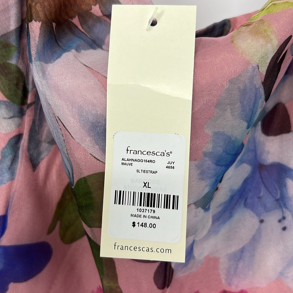 Francesca's Collections Floral Maxi Dress in Pink, Blue, Purple - Picture 6 of 14